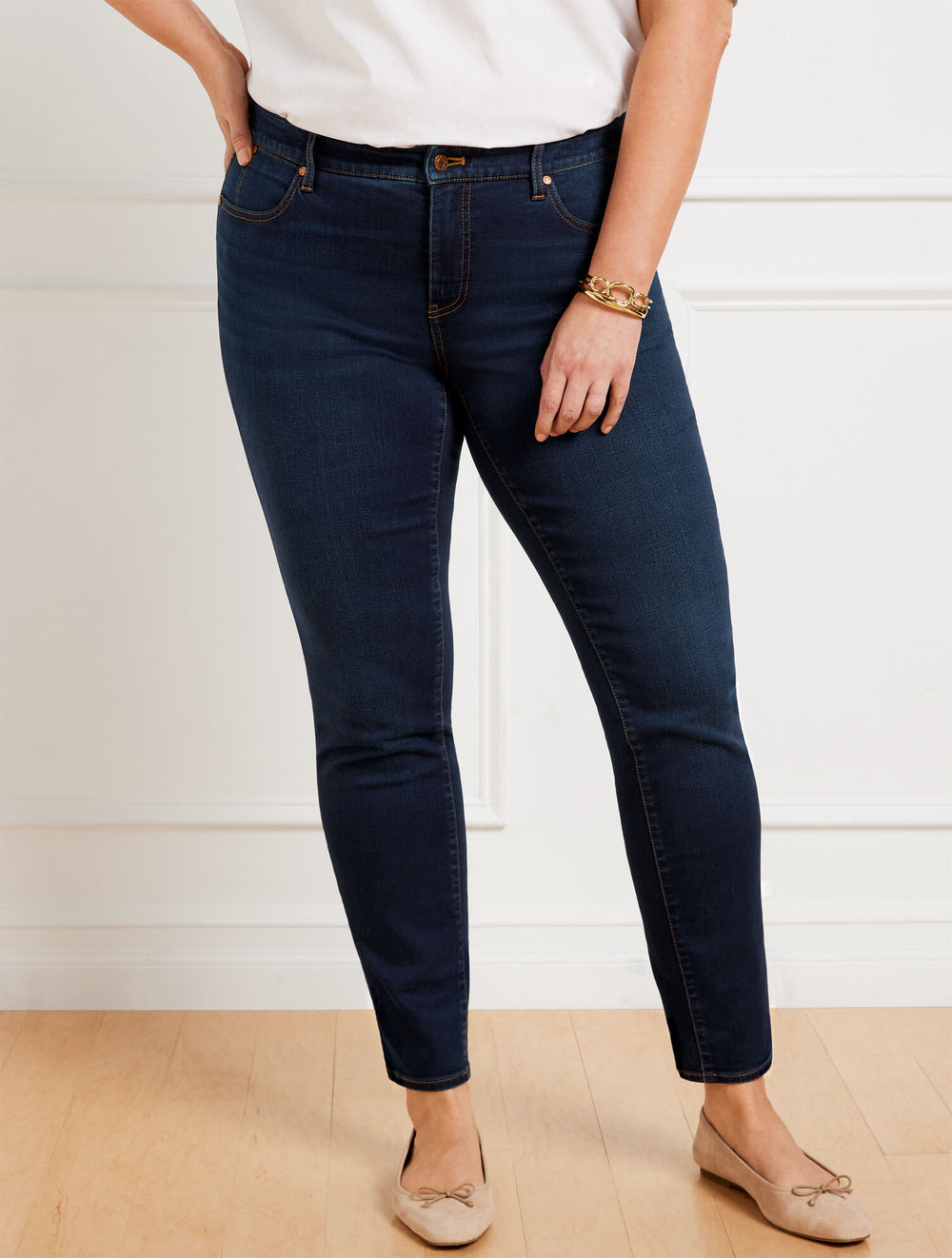 TORRANCE WASH PLUS EXCLUSIVE SLIM ANKLE JEANS - TORRANCE WASH - CURVY FIT | Talbots discount