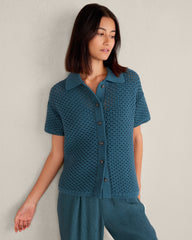 NEPTUNE ORGANIC COTTON KNOT STITCH CARDIGAN | Talbots for sale