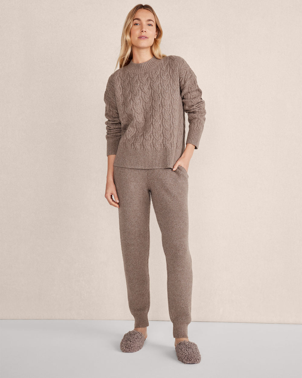 BRANCH ORGANIC COTTON BLEND RIBBED JOGGERS | Talbots outlet