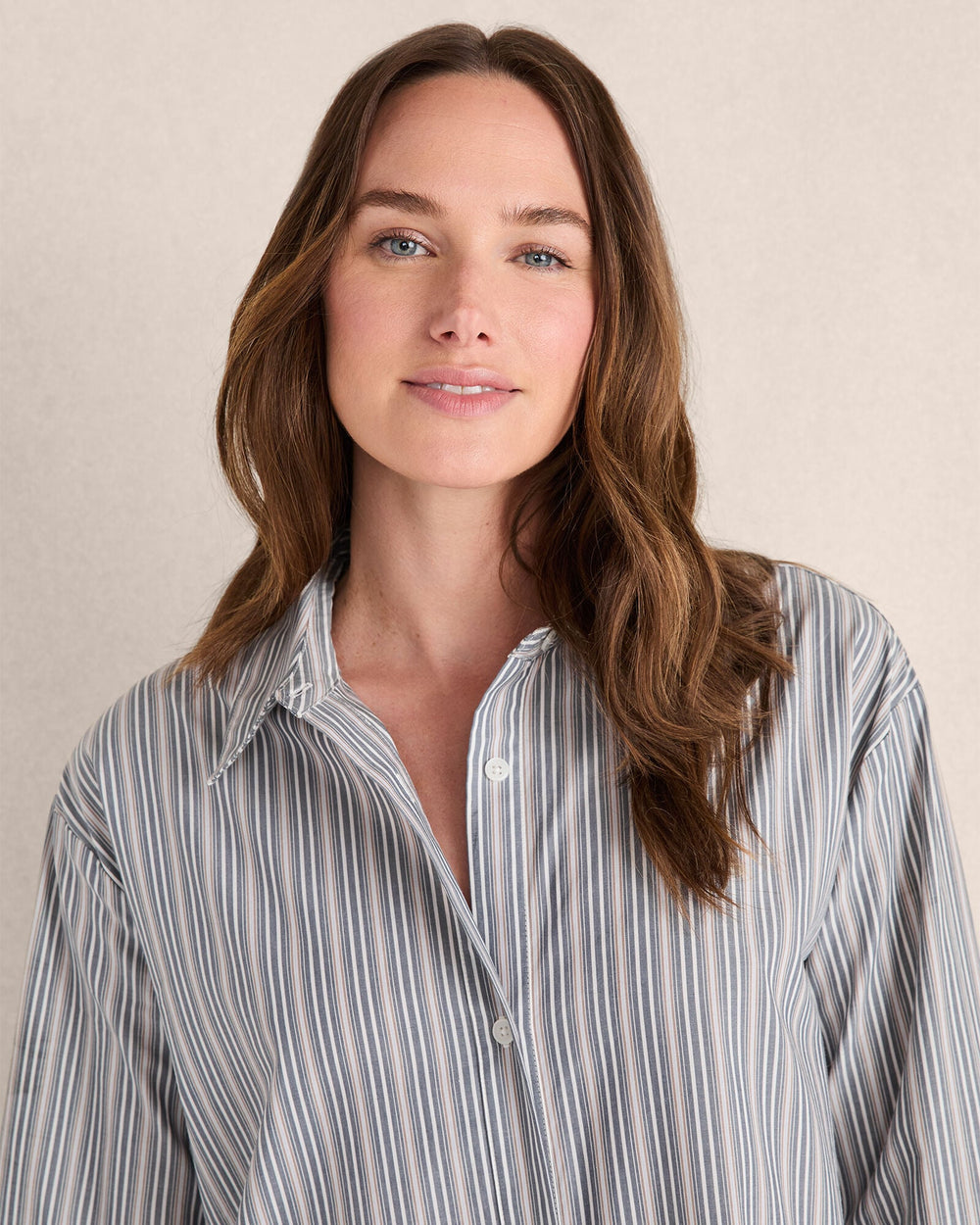 MIDNIGHT MULTI ORGANIC COTTON POPLIN BUTTONDOWN MIDI DRESS | Talbots sale