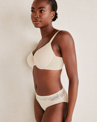 BEIGE|BRIGHT WHITE|LT HEATHER GREY|PARISIAN PINK|TAP SHOE|WIND COTTON BLISS LIGHTLY-LINED PERFECT COVERAGE BRA | Talbots US