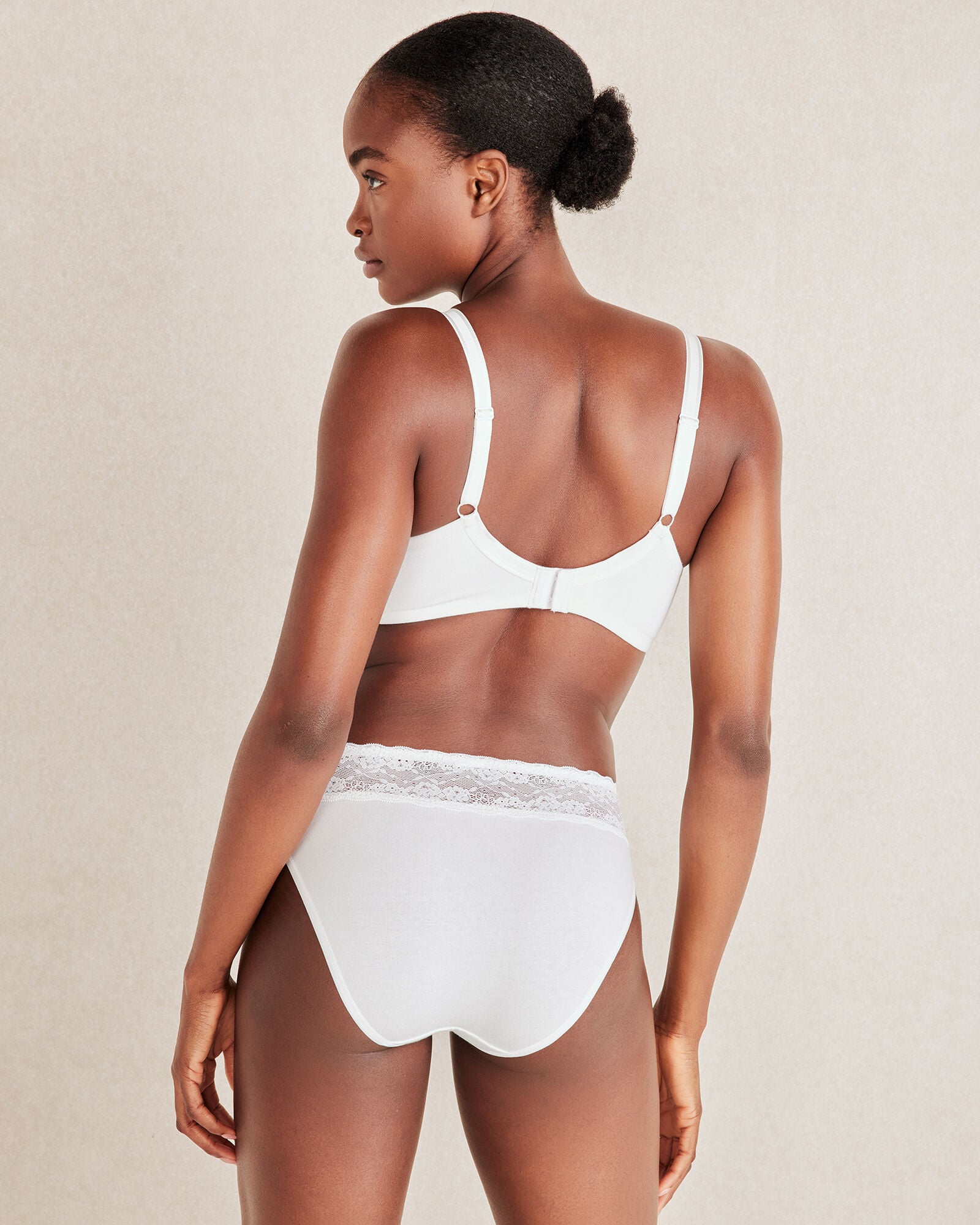 BEIGE|BRIGHT WHITE|CAFE MOCHA|LT HEATHER GREY|PARISIAN PINK|TAP SHOE|TOURMALINE|WIND COTTON HIGH LEG BRIEF WITH LACE WAIST | Talbots online