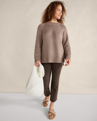 ANISE|IVORY CURLY SHERPA BUCKET TOTE | Talbots online