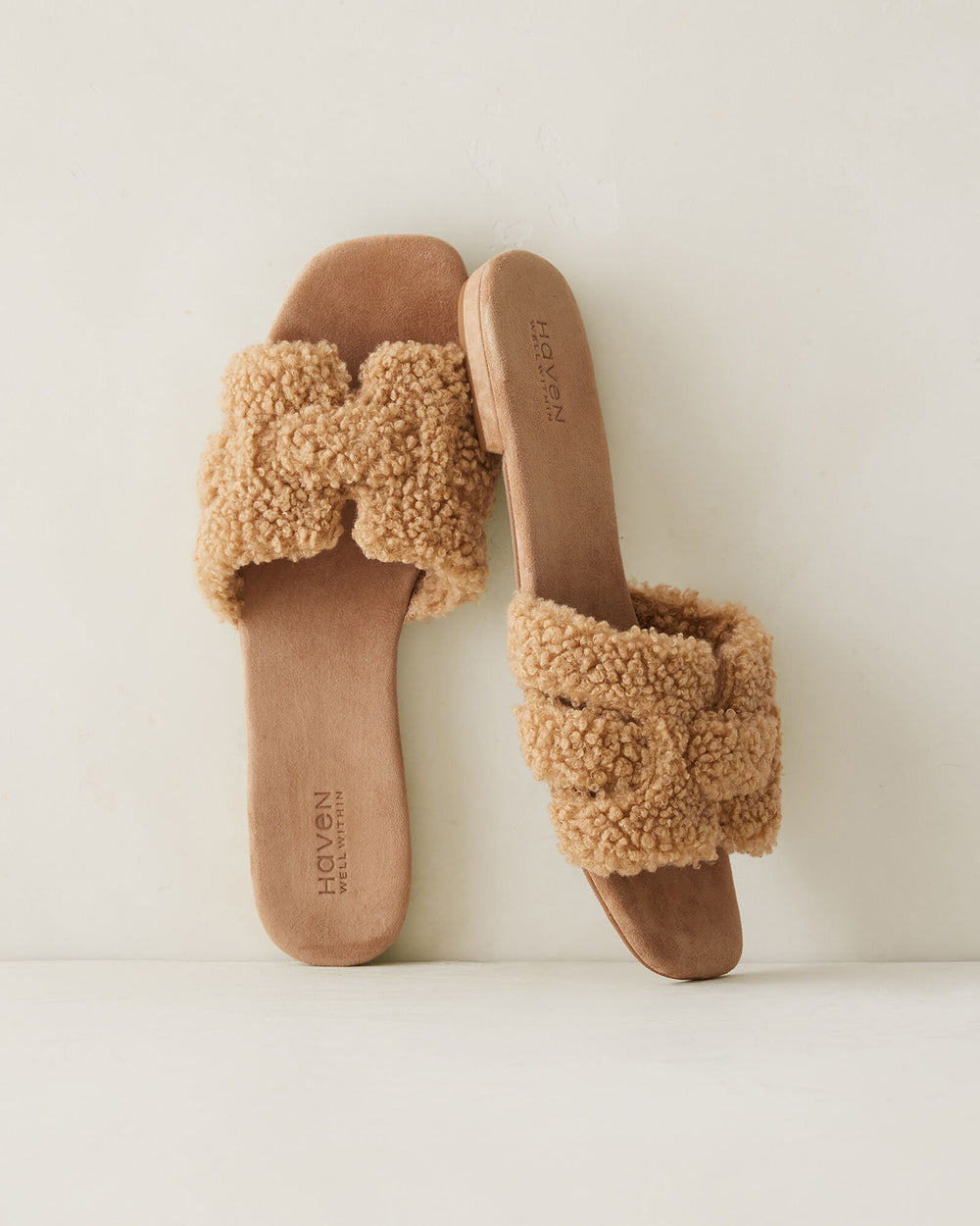 ANISE SHERPA WOVEN SANDALS | Talbots on sale