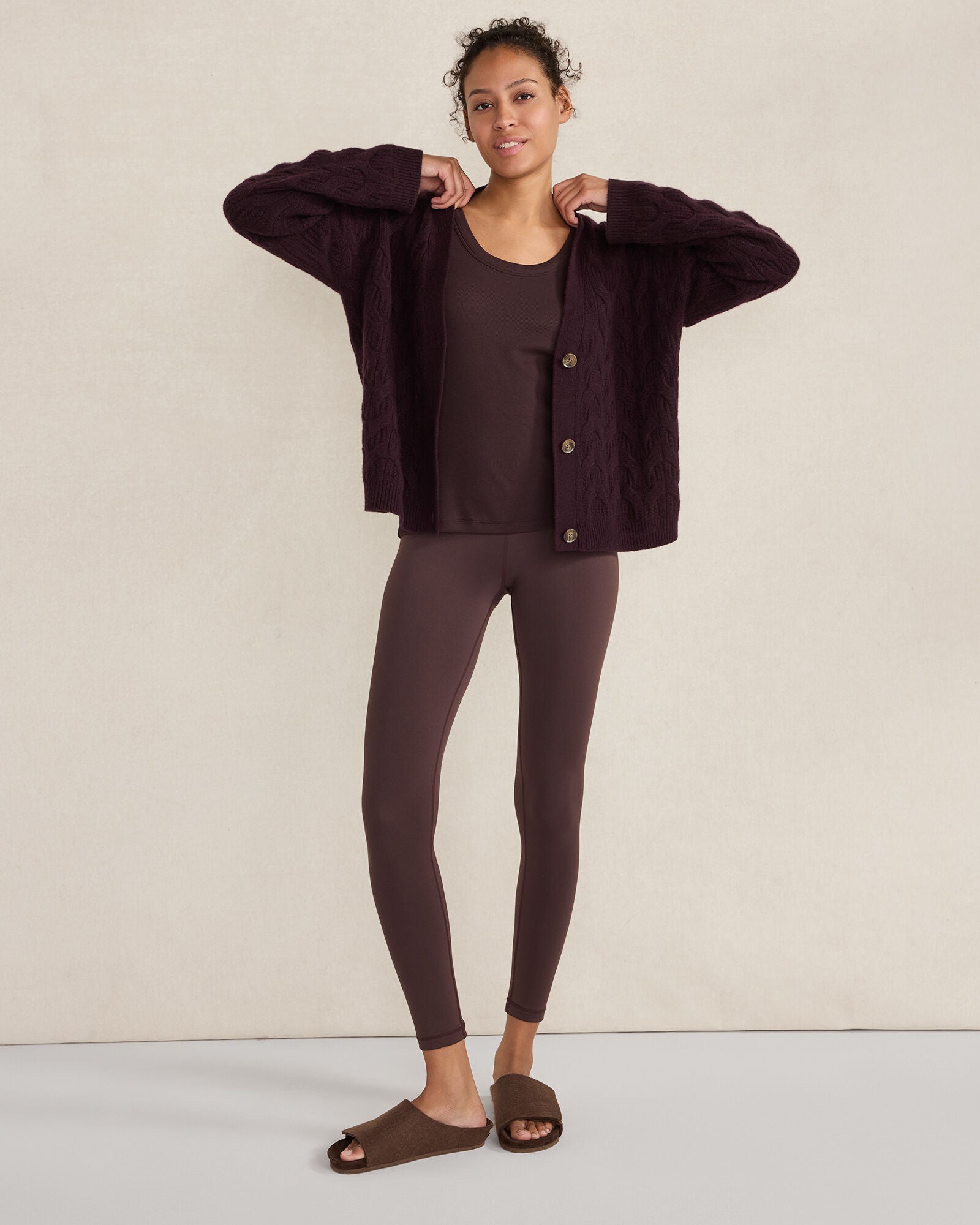 CHARCOAL|PEWTER HTHR|TEAK BROWN FELTED WOOL SLIDES | Talbots online