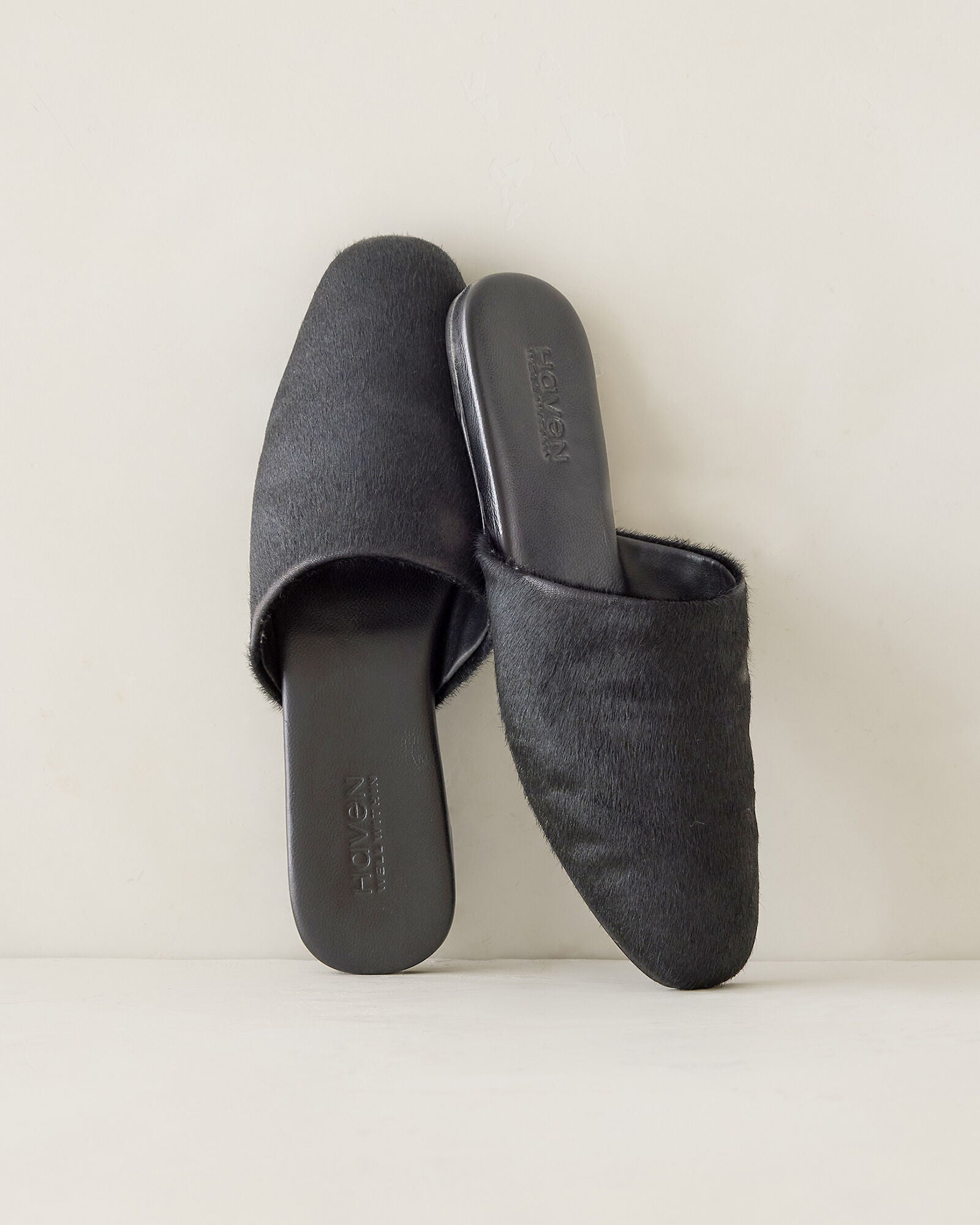 BLACK CALFHAIR MULES | Talbots for sale