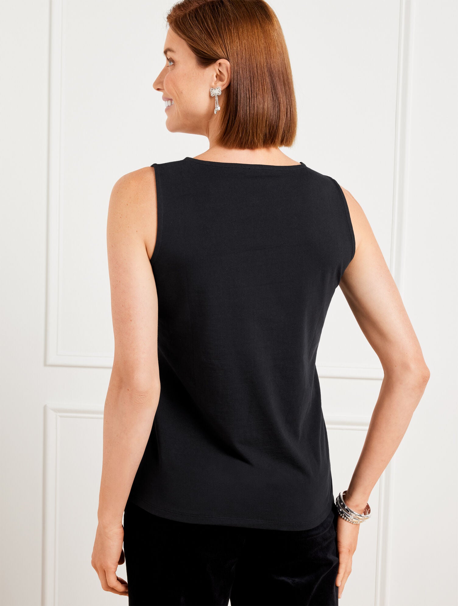 BLACK SEQUIN SHELL | Talbots discount