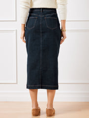PARK WASH DENIM MIDI SKIRT - PARK WASH | Talbots discount