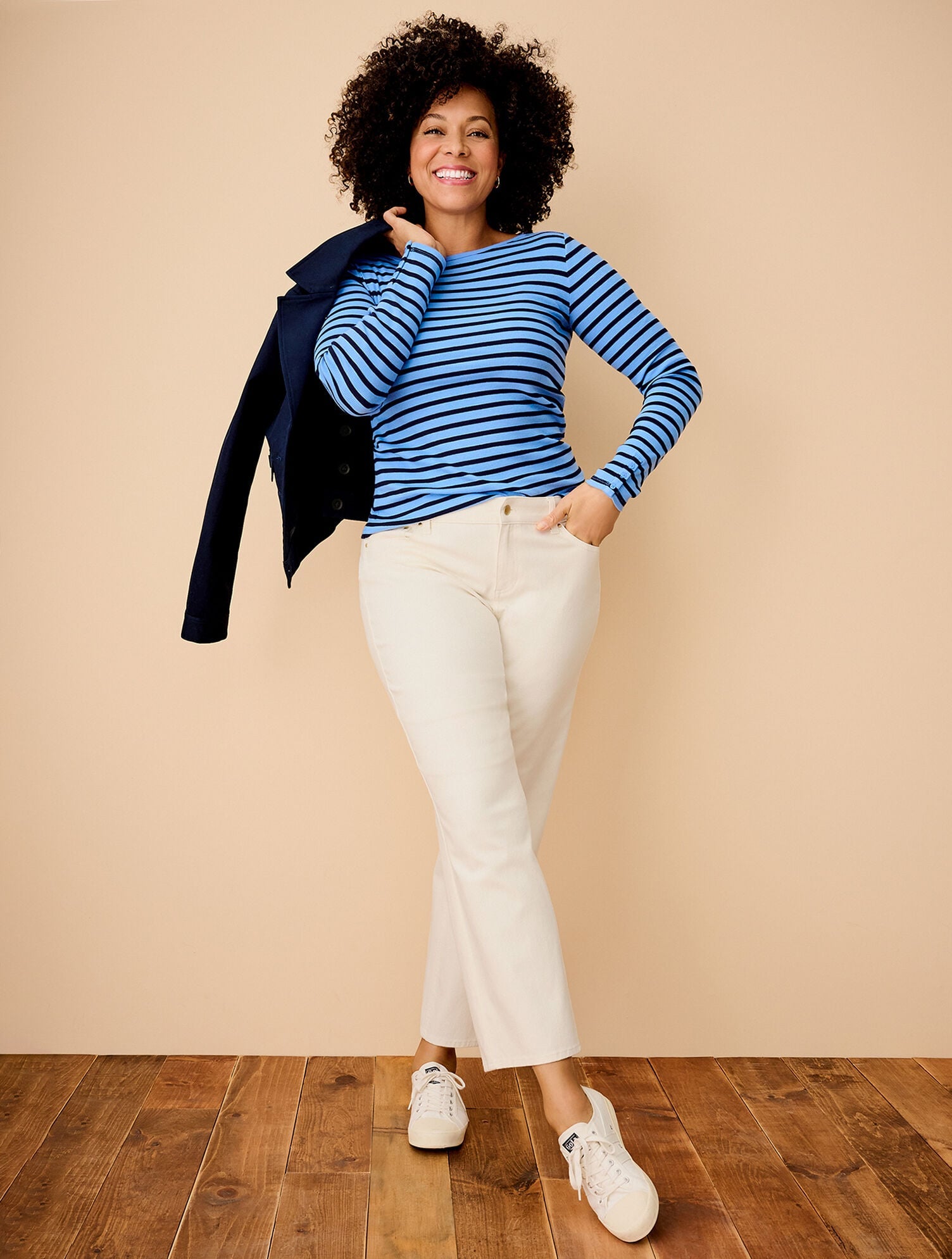 INDIGO TWILL JACKET | Talbots outlet