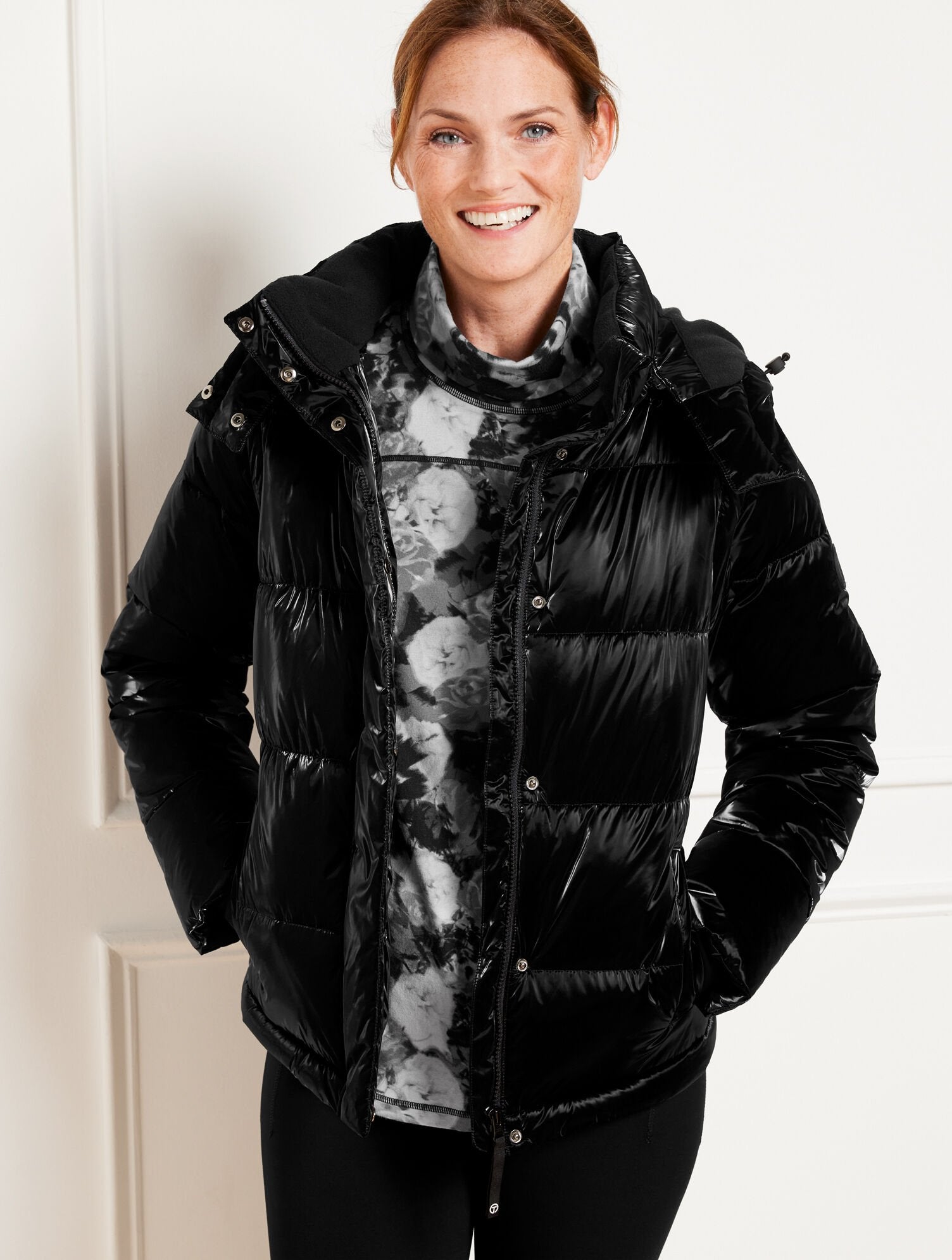 BLACK CONVERTIBLE PUFFER JACKET | Talbots near me