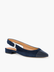 EDISON SUEDE SLINGBACK FLATS | Talbots on sale