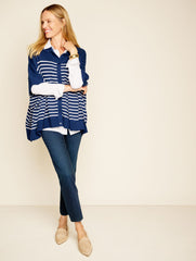 INDIA INK MULTI PLUS EXCLUSIVE POLO PONCHO | Talbots near me