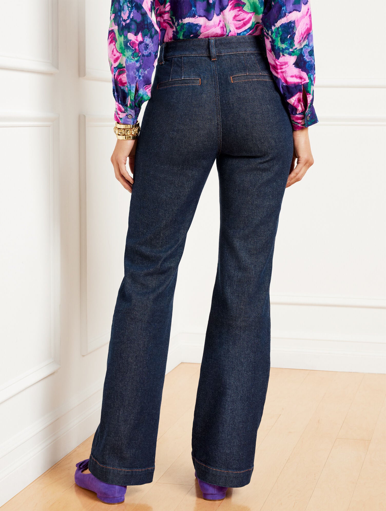 DAPHNE WASH FLARE LEG JEANS - DAPHNE WASH | Talbots online