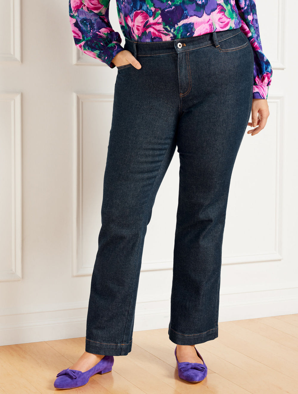 DAPHNE WASH FLARE LEG JEANS - DAPHNE WASH | Talbots online