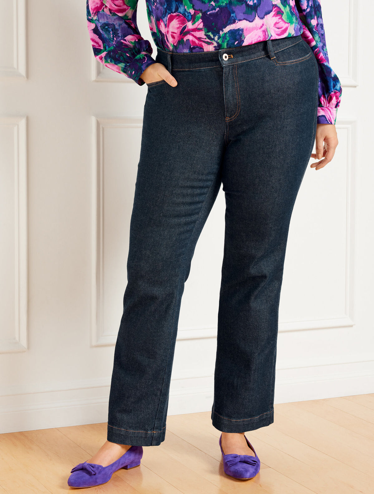 DAPHNE WASH FLARE LEG JEANS - DAPHNE WASH | Talbots online