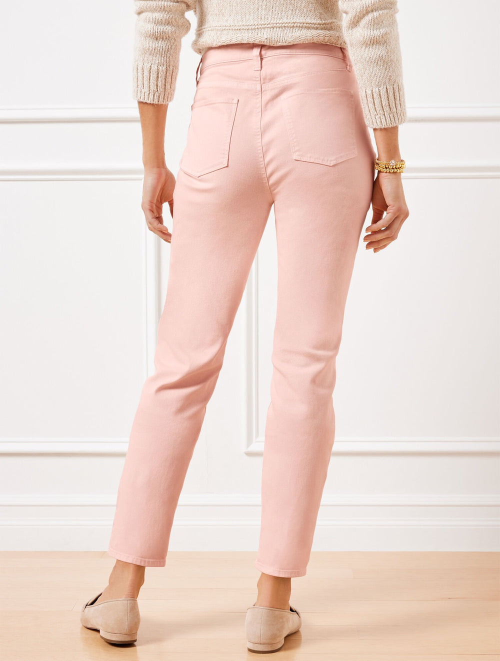 CORN SILK|PINK BALLET SLIM ANKLE JEANS - GARMENT DYE | Talbots sale