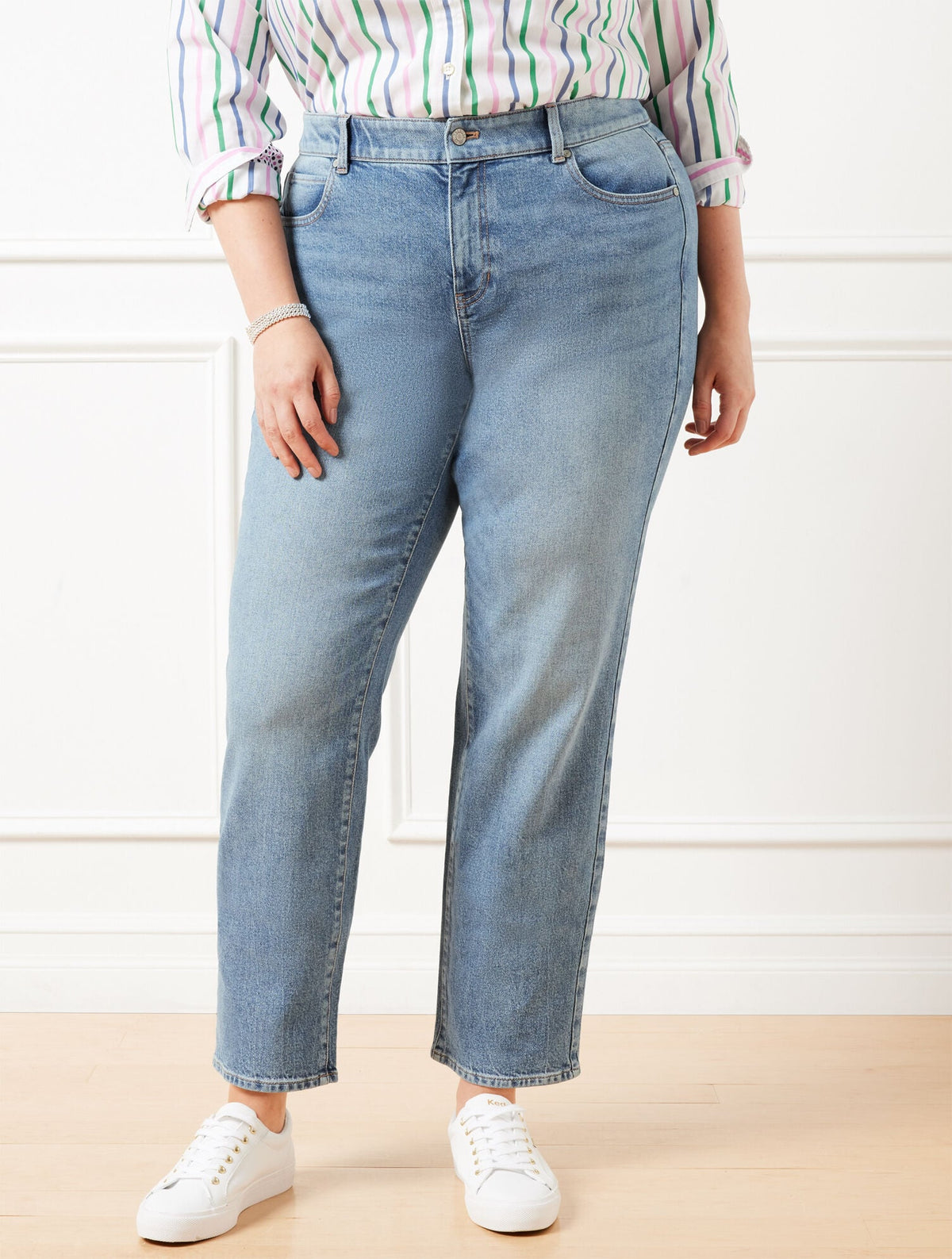ALLENBY WASH HIGH WAIST RELAXED JEANS - ALLENBY WASH | Talbots outlet