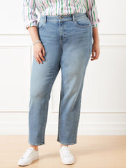 ALLENBY WASH HIGH WAIST RELAXED JEANS - ALLENBY WASH | Talbots outlet