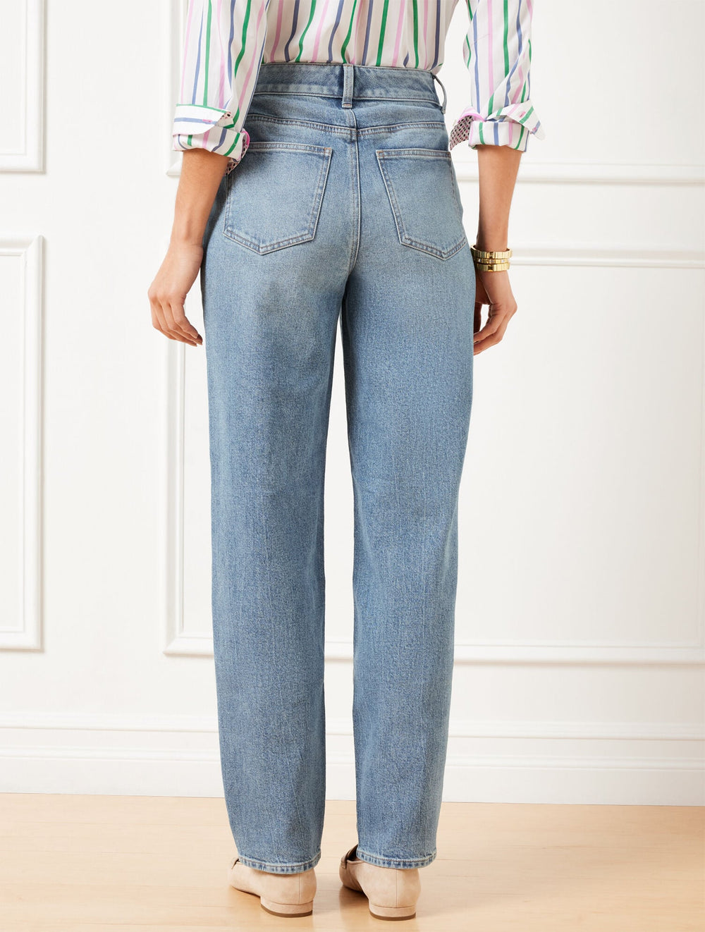 ALLENBY WASH HIGH WAIST RELAXED JEANS - ALLENBY WASH | Talbots outlet