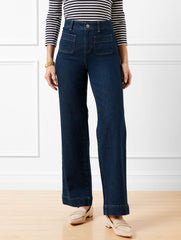 ASTORIA WASH PATCH POCKET CLASSIC JEAN TROUSERS - ASTORIA WASH | Talbots online