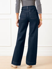 ASTORIA WASH PATCH POCKET CLASSIC JEAN TROUSERS - ASTORIA WASH | Talbots online