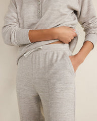 TAUPE HEATHER|COLORADO CLAY HTHR FLEECE PINTUCK JOGGERS | Talbots on sale