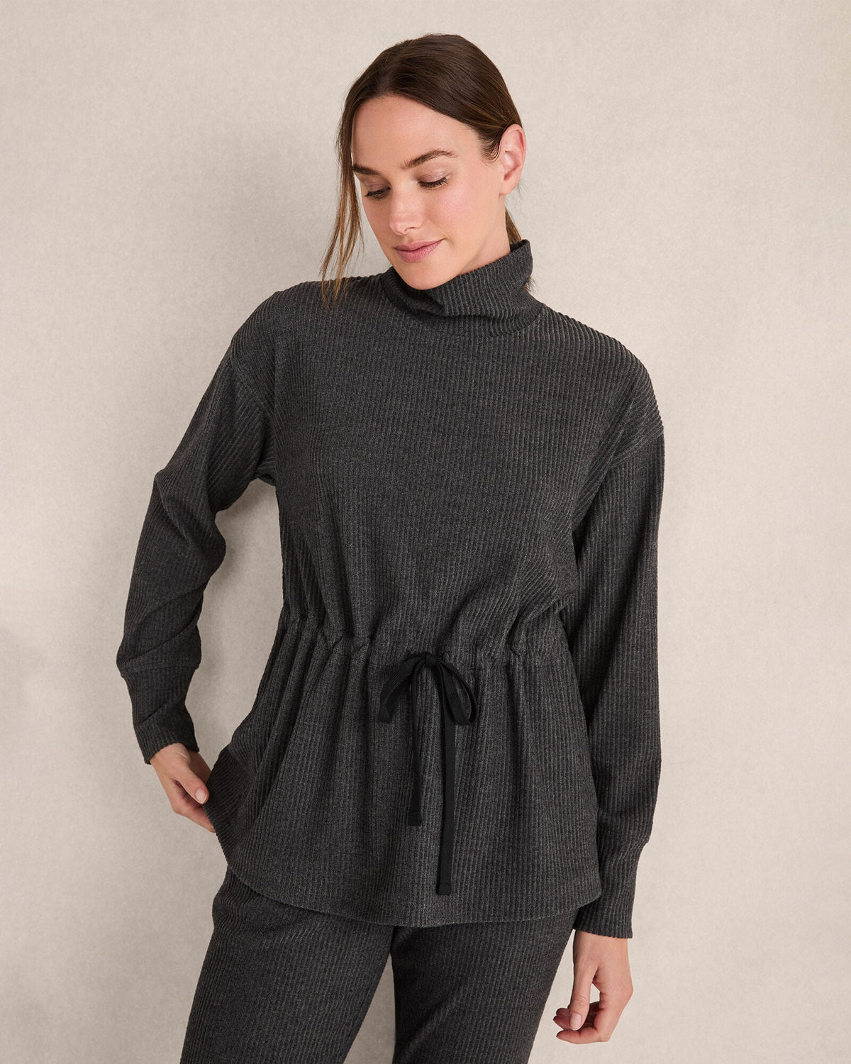 CHARCOAL HEATHER,XS,Misses