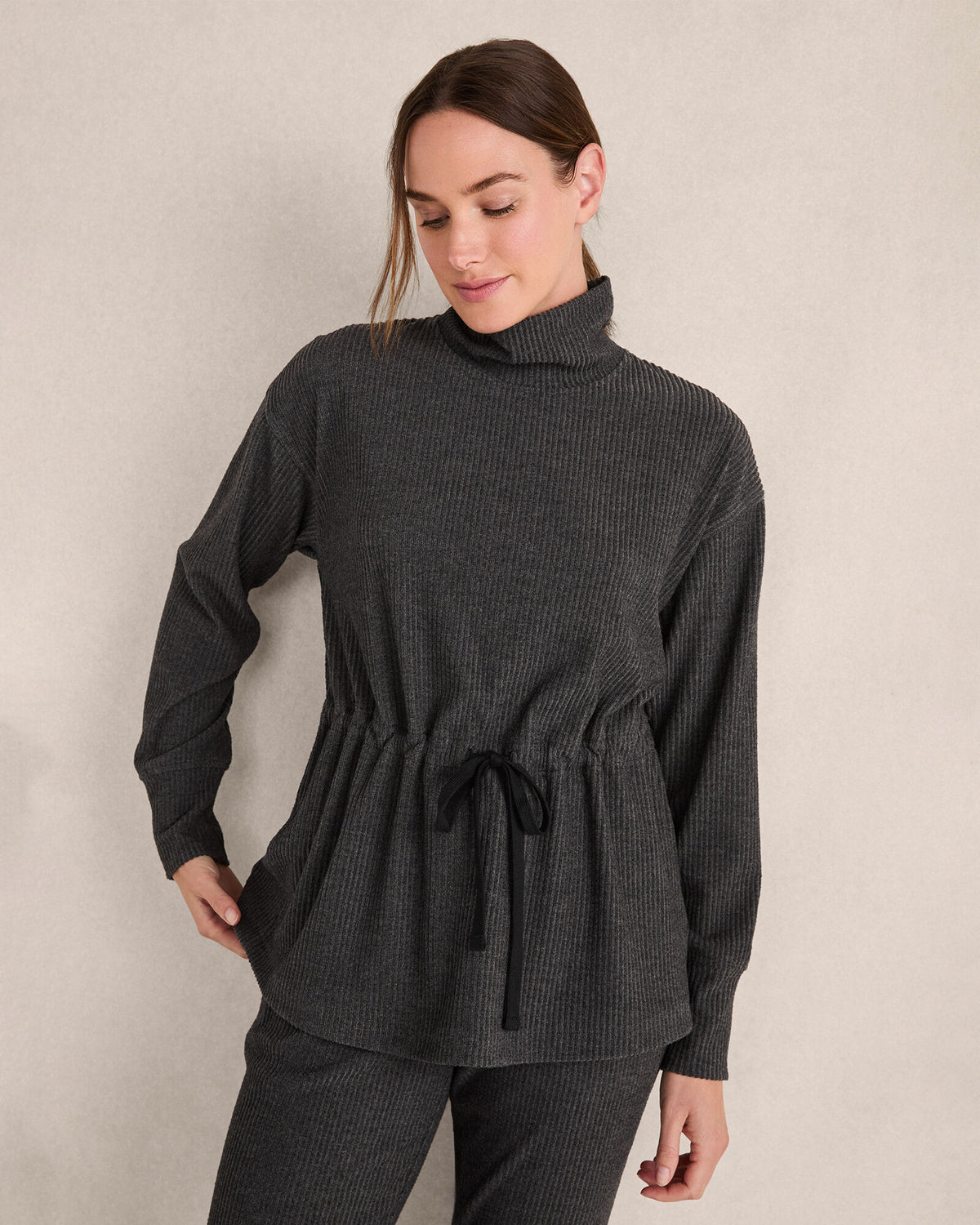 CHARCOAL HEATHER,XS,Misses