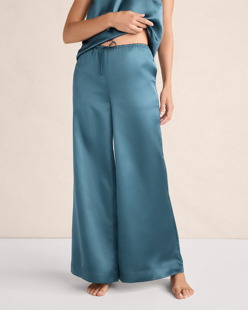 NEPTUNE FLOWY WIDE LEG PANTS | Talbots discount