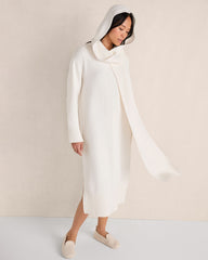 IVORY ORGANIC COTTON MIDI DRESS | Talbots on sale