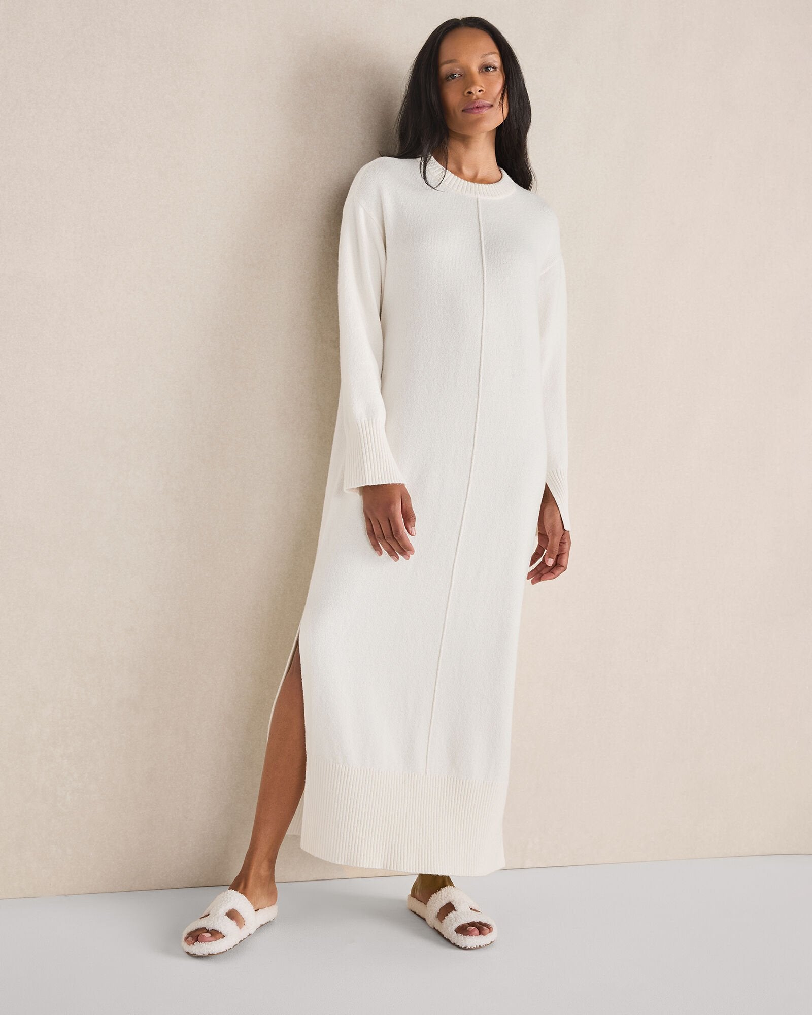 IVORY ORGANIC COTTON MAXI DRESS | Talbots for sale