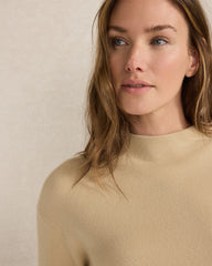PIGNOLI/ENOKI TUXEDO STRIPE FUNNEL NECK PULLOVER | Talbots discount