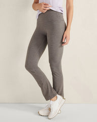 SHIITAKE HEATHER BALANCE STRAIGHT LEG HEATHER PANTS | Talbots US