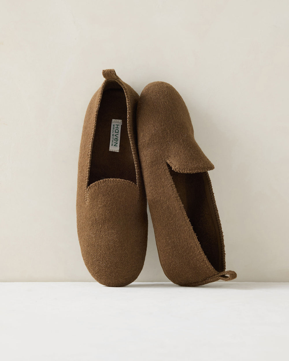 BURGUNDY BERRY|FOG HTHR|IVORY|KELP|PEWTER HEATHER FELTED WOOL BLEND LOAFER SLIPPERS | Talbots US