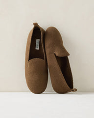 BURGUNDY BERRY|FOG HTHR|IVORY|KELP|PEWTER HEATHER FELTED WOOL BLEND LOAFER SLIPPERS | Talbots online