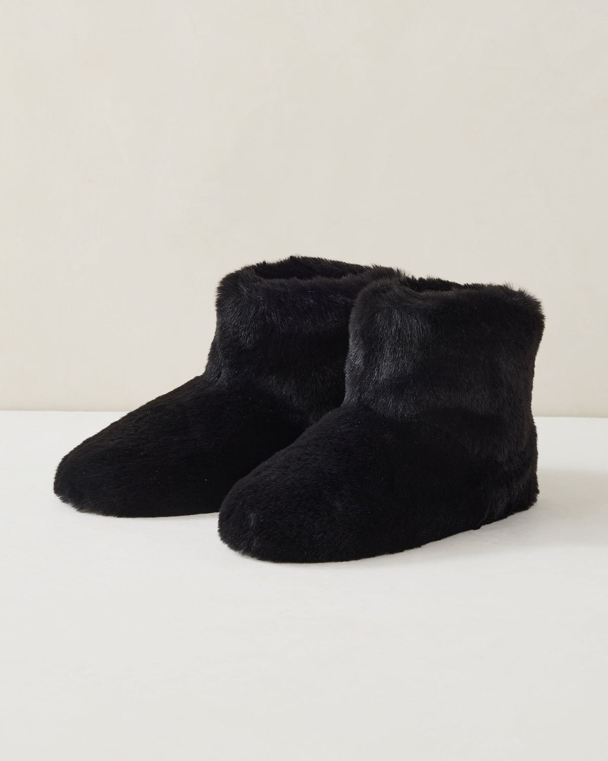BLACK|SAND DUNE FAUX FUR BOOTIES | Talbots online