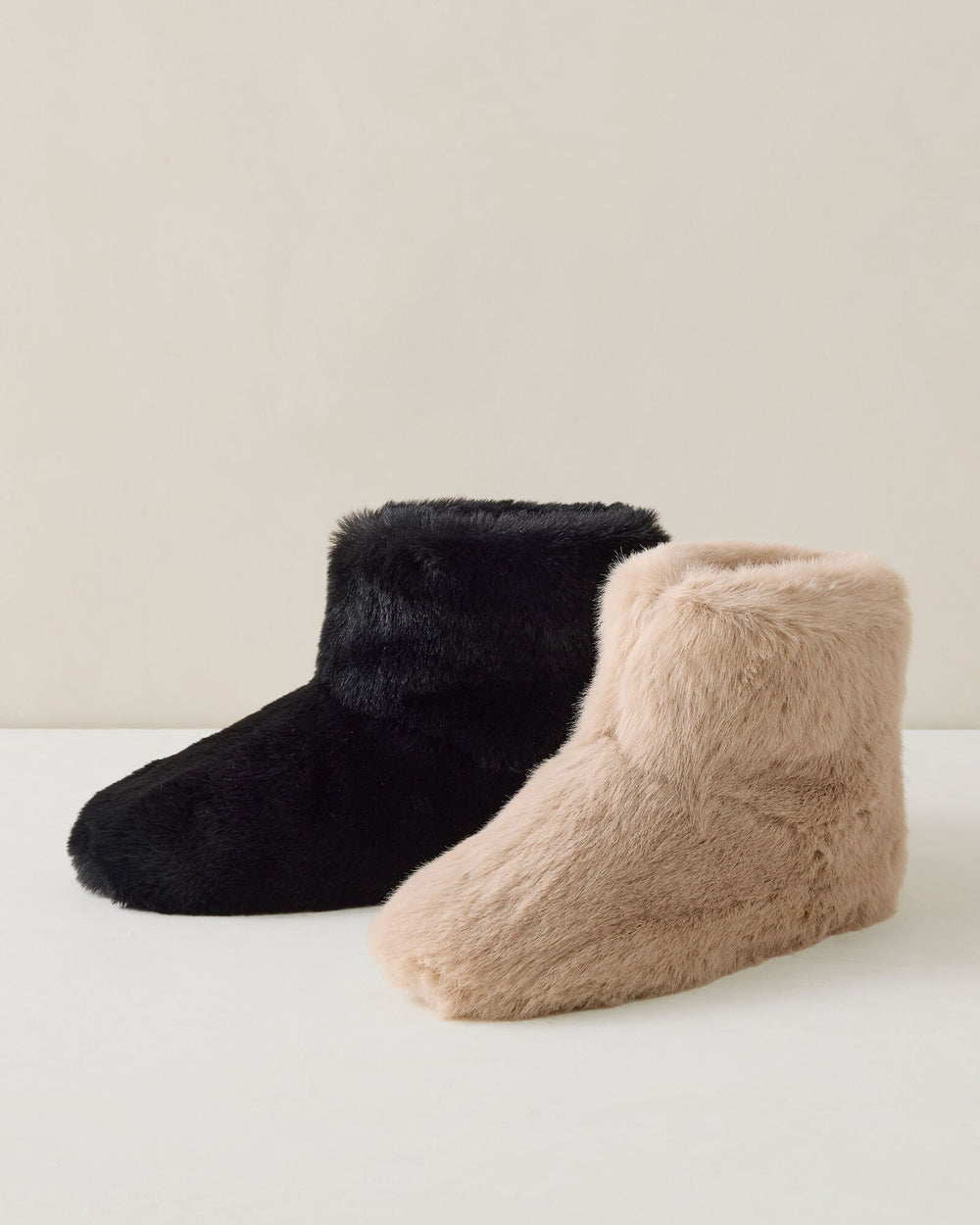 BLACK|SAND DUNE FAUX FUR BOOTIES | Talbots online