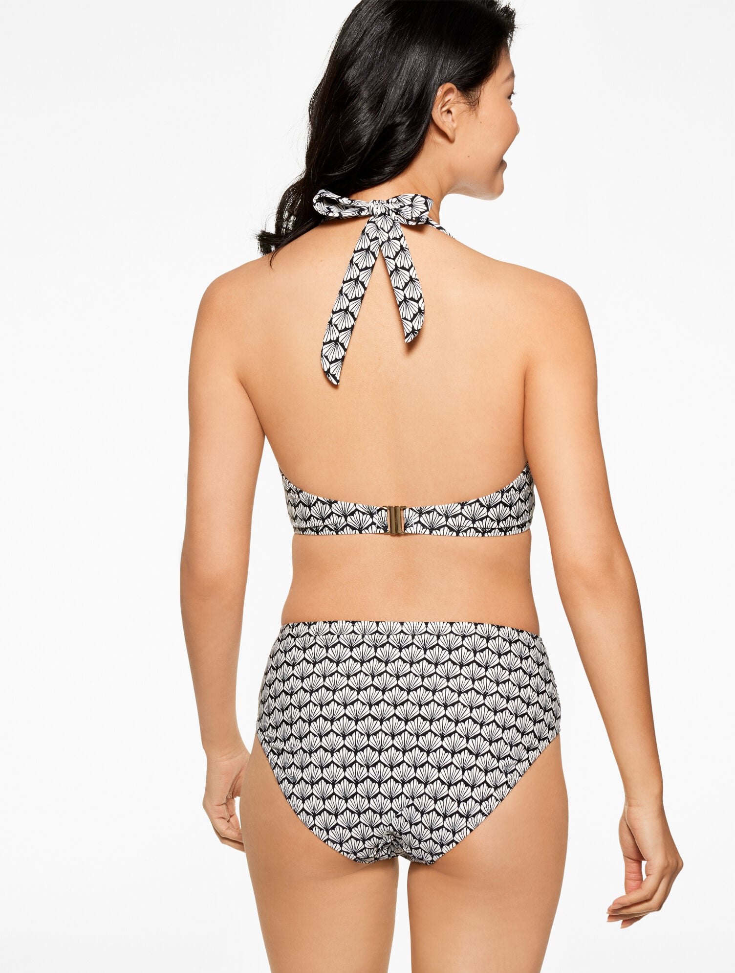 BLACK MULTI AQUA CLUB HALTER BIKINI TOP - FIJI SHELL | Talbots for sale