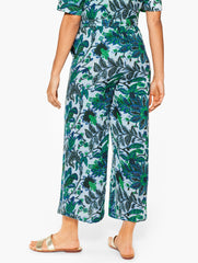 VISTA BLUE MULTI AQUA CLUB GAUZE PANT COVER-UP - BALI BLOOMS | Talbots US