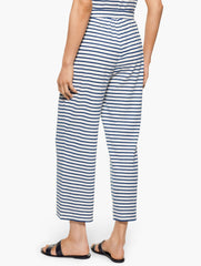 WHITE/INDIA INK AQUA CLUB TERRY PANT COVER-UP - STRIPE | Talbots sale