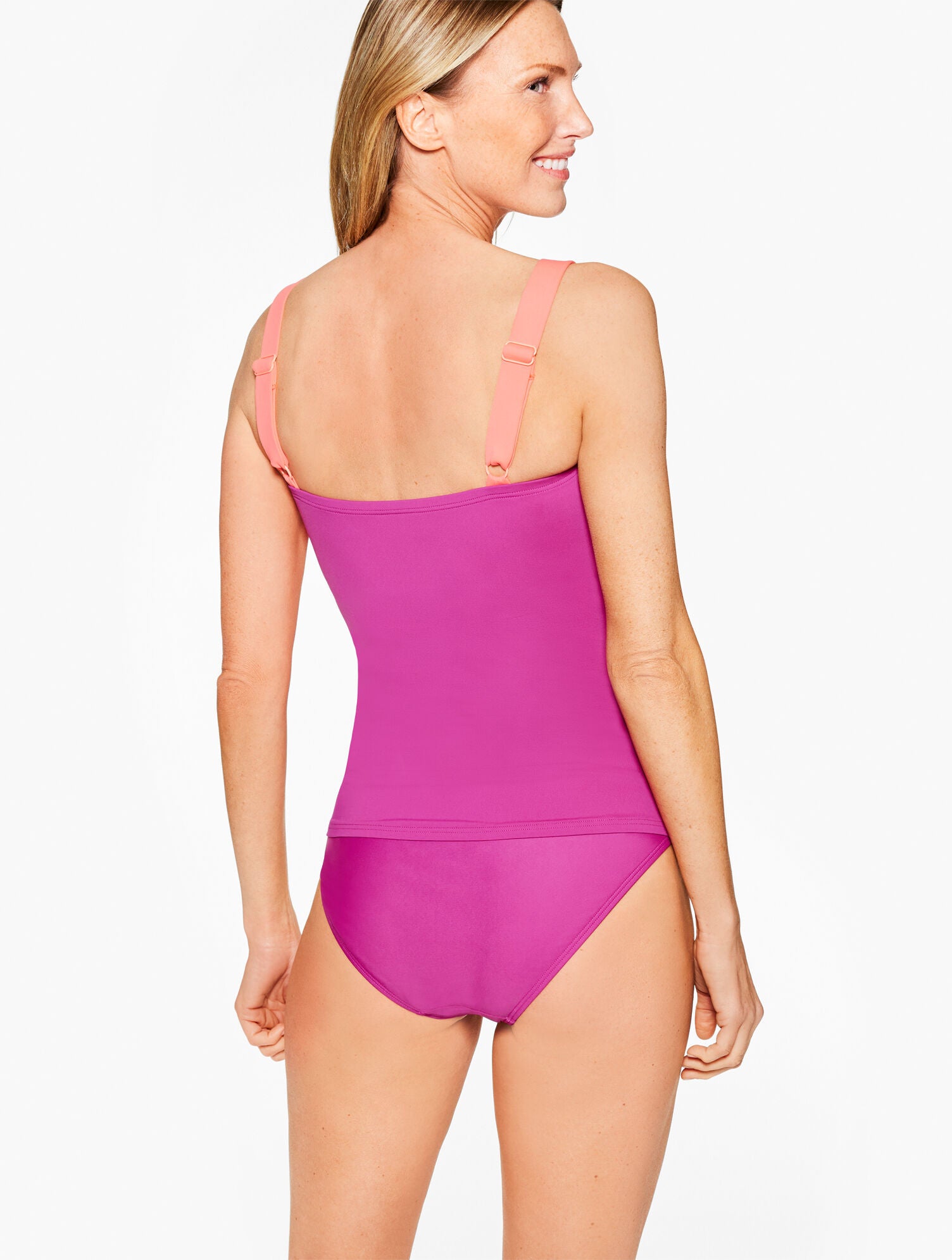 WILD ASTER MULTI SUN OCEAN SAND SQUARE NECK TANKINI | Talbots discount