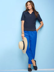 CORAL CHARM|CORN SILK|ROYAL BLUE|WHITE SLIM CROP PANTS | Talbots for sale