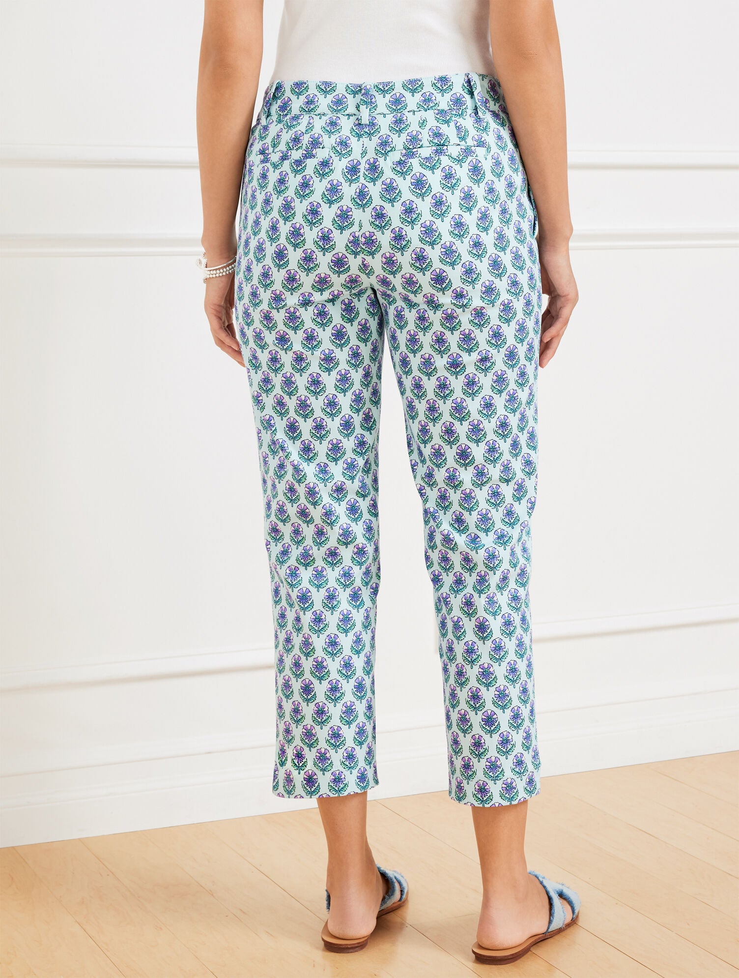 BLUE ICE MULTI PERFECT CROPS - WOODBLOCK BUD | Talbots for sale