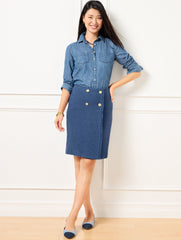 NAVY DUSK AMHERST TWEED A-LINE SKIRT | Talbots for sale
