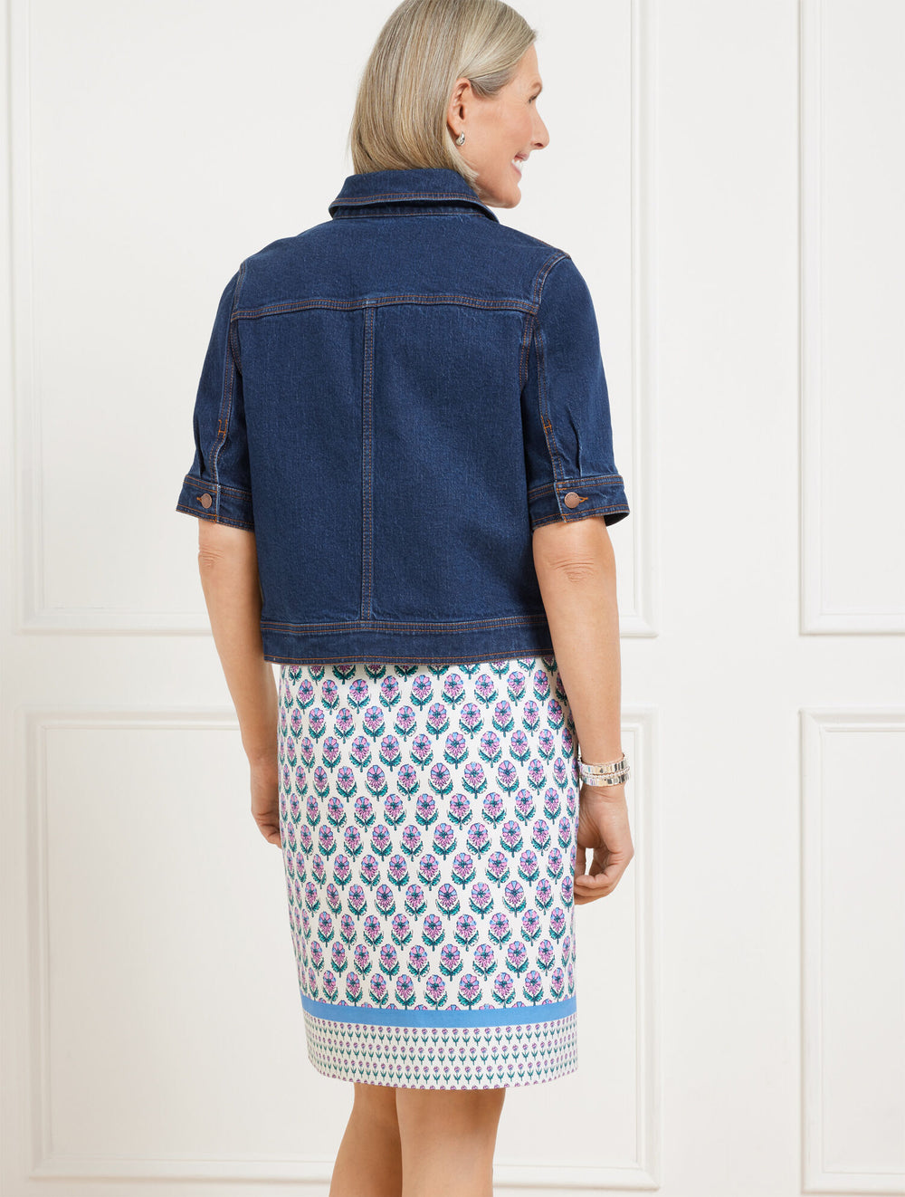 ERICA WASH SHORT SLEEVE JEAN JACKET - ERICA WASH | Talbots sale