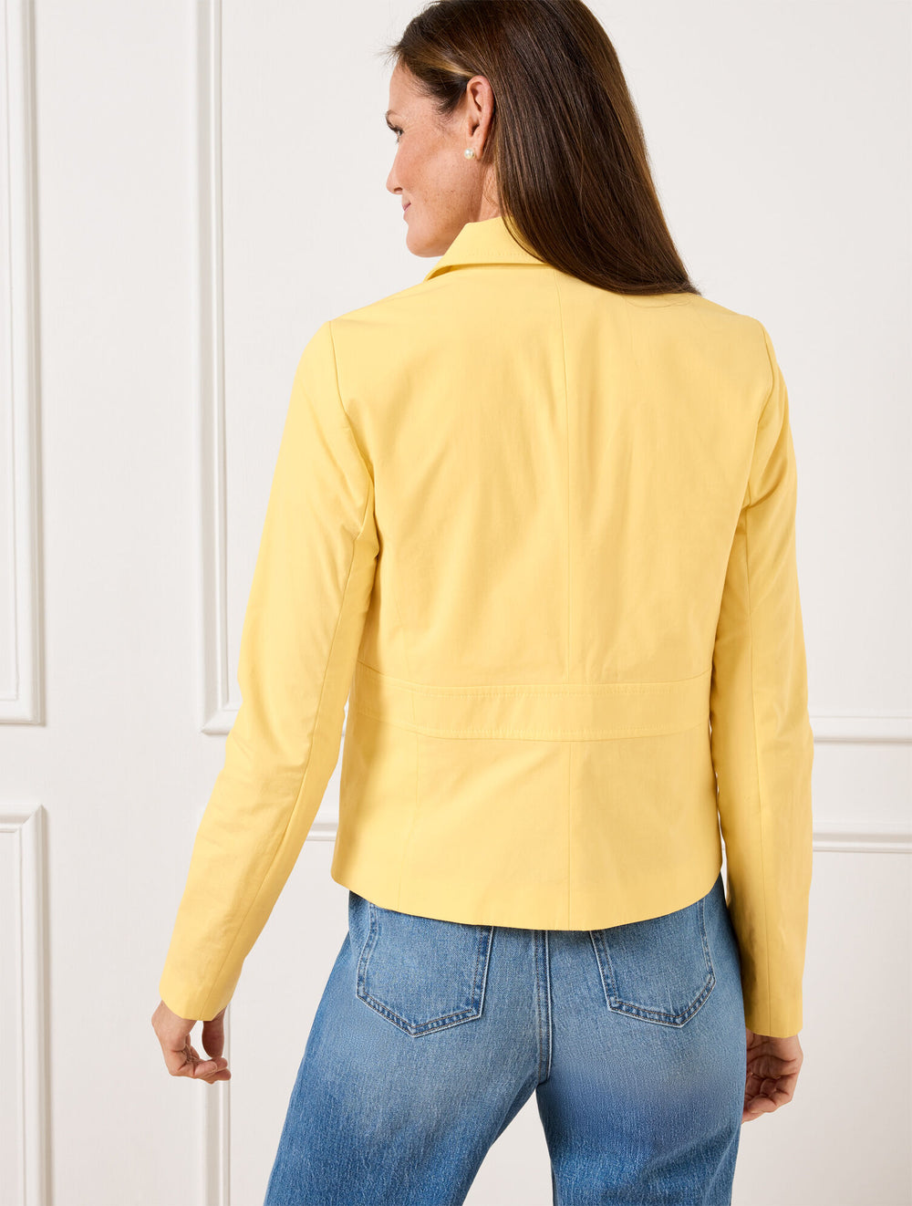 INDIGO BLUE FRESH POPLIN JACKET | Talbots discount