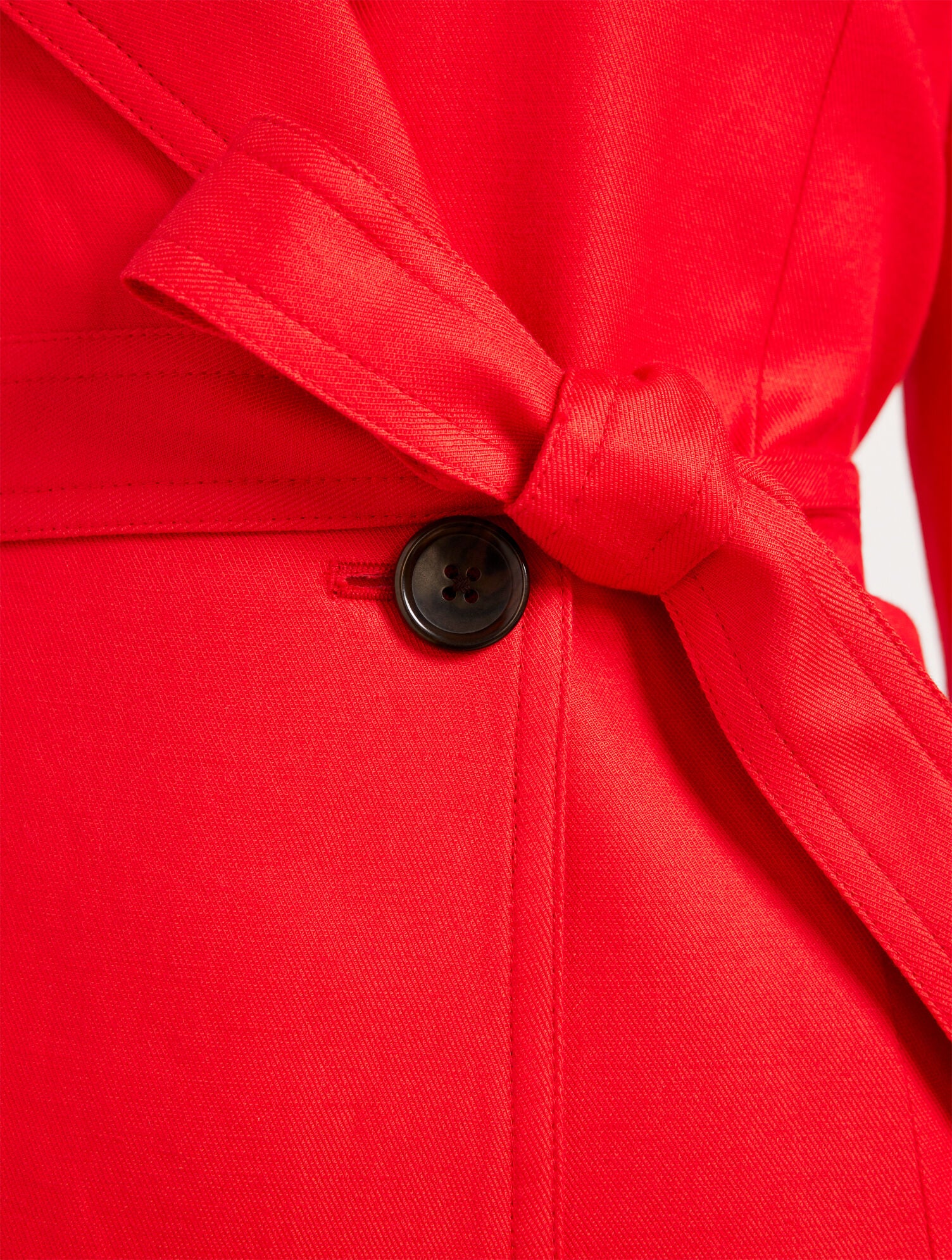 RED PEPPER BELTED TRENCH COAT | Talbots discount