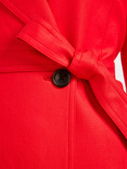 RED PEPPER BELTED TRENCH COAT | Talbots discount