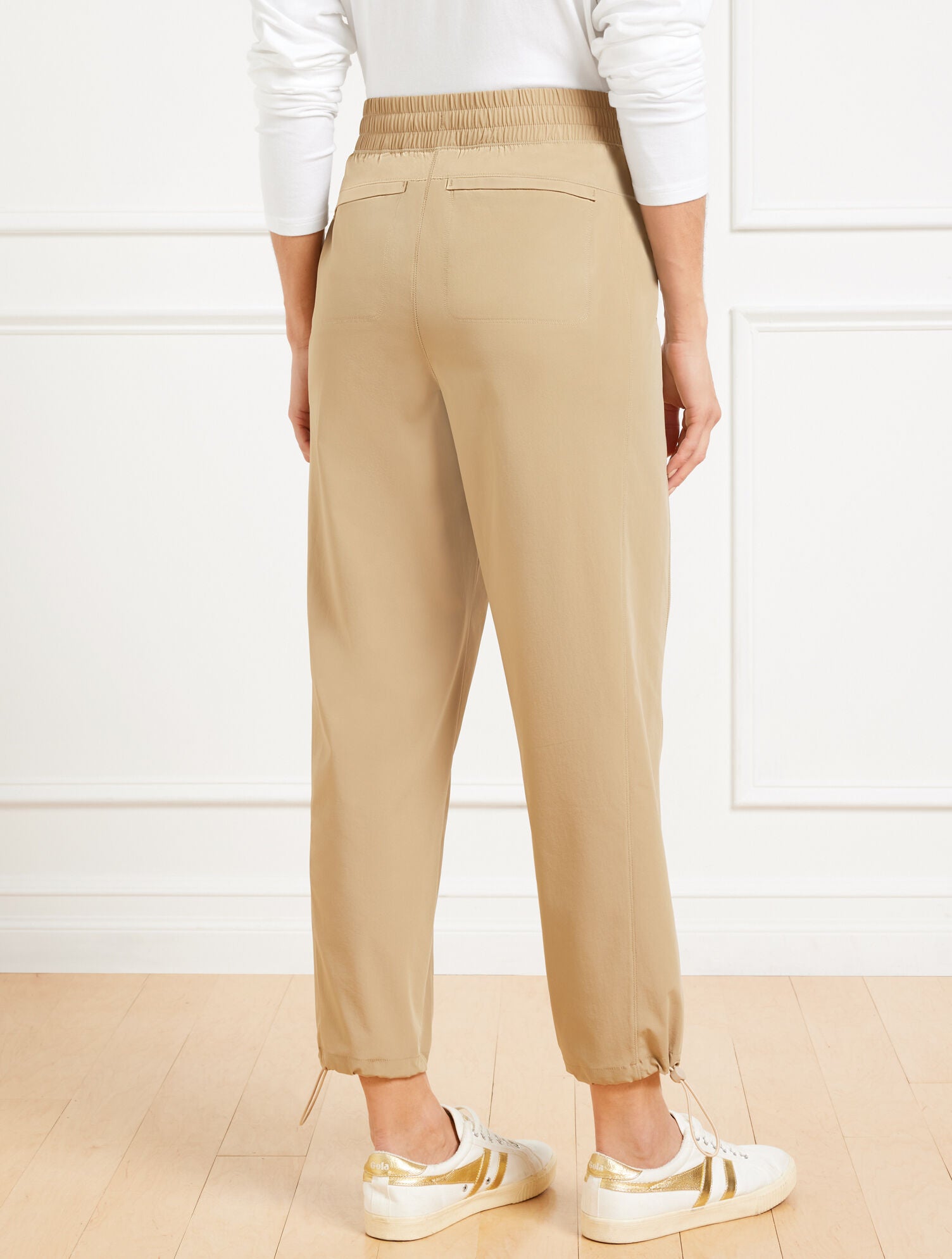 BLACK|INDIGO BLUE|LIGHT OAK WOVEN DANCE PANT | Talbots outlet