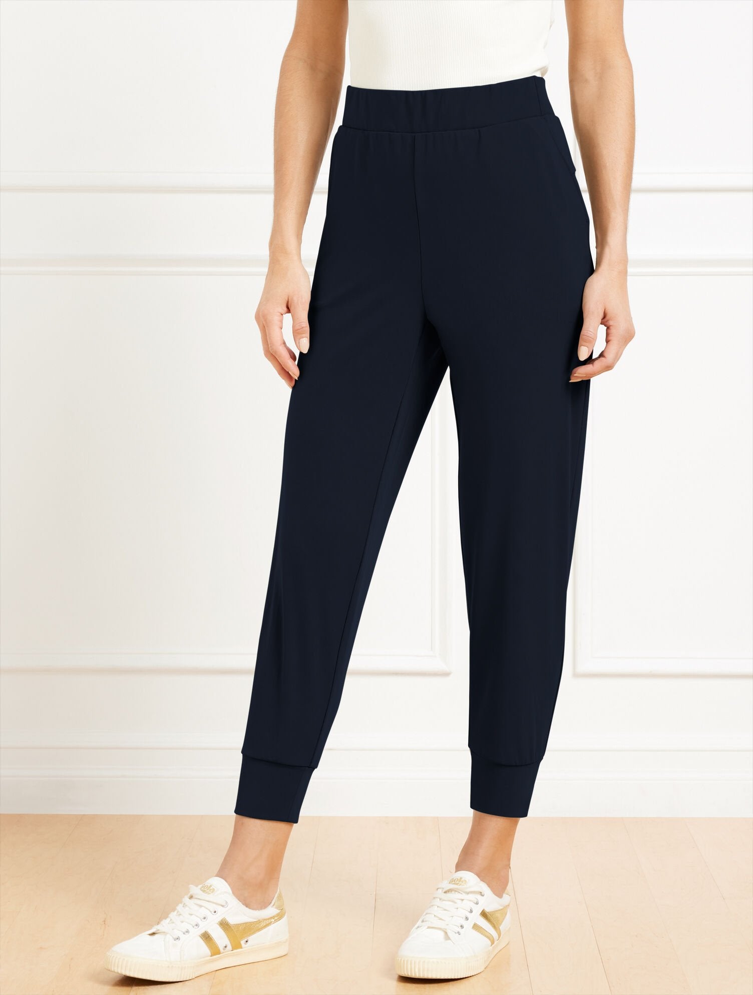 BLACK|INDIGO OUT & ABOUT JOGGERS | Talbots near me